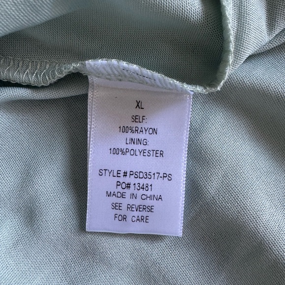 Piper and Scoot Mint Patterned Dress Size XL - Picture 3 of 6